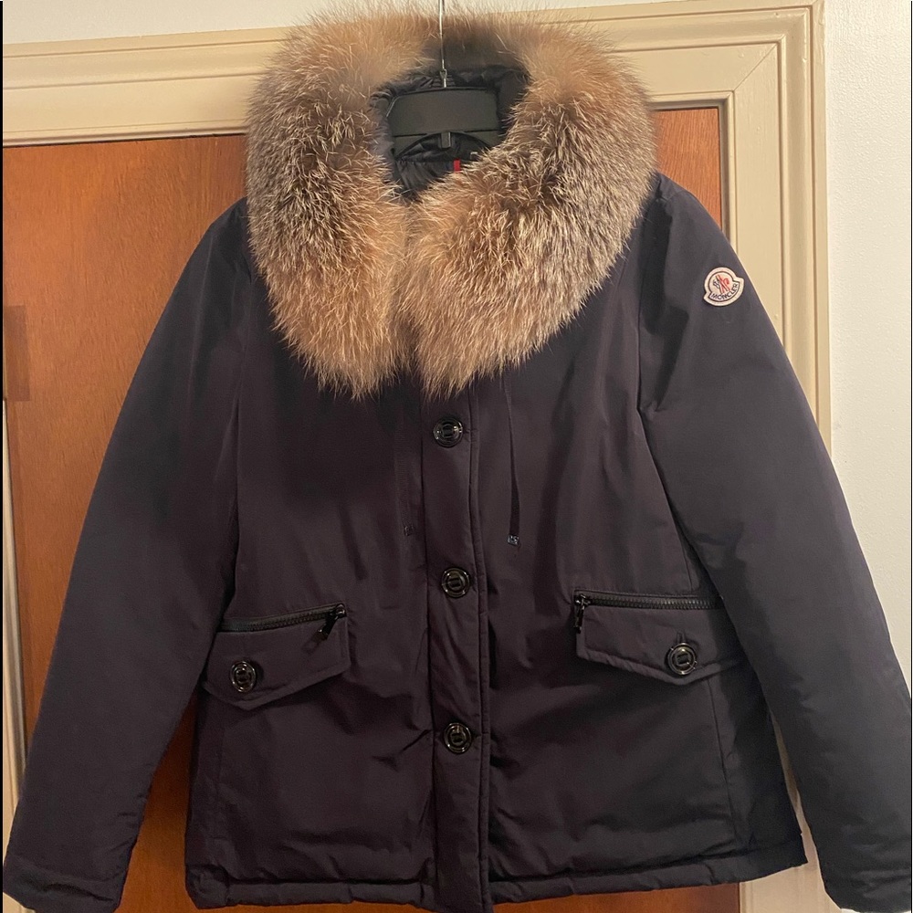 Moncler Women’s Malus Jacket Coat Navy size 3